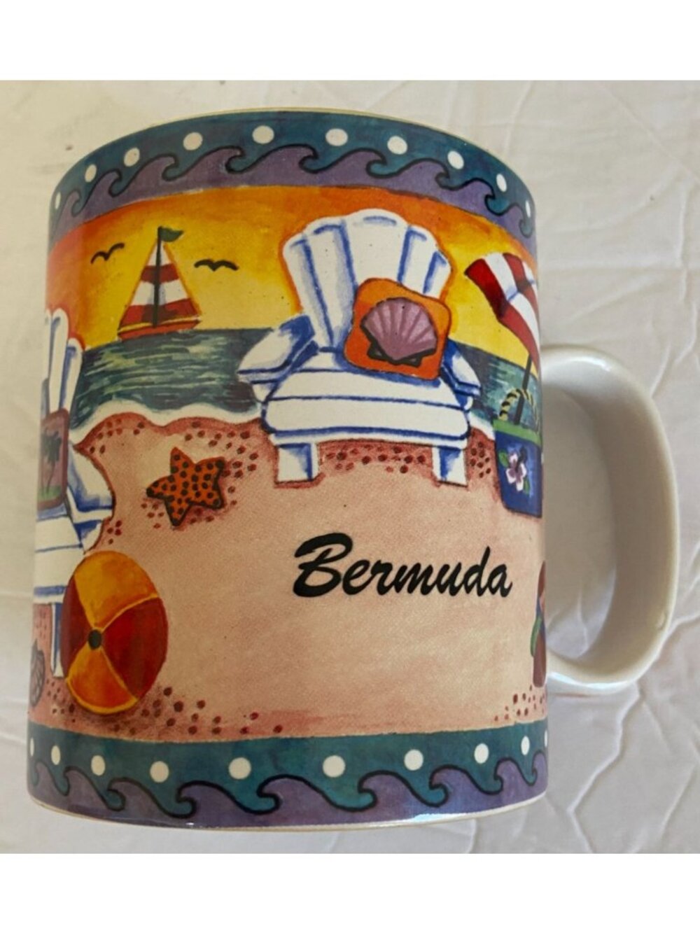 Vintage Coffee Mug Bermuda 15 oz